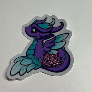 Purple and Blue Dragon Sticker
